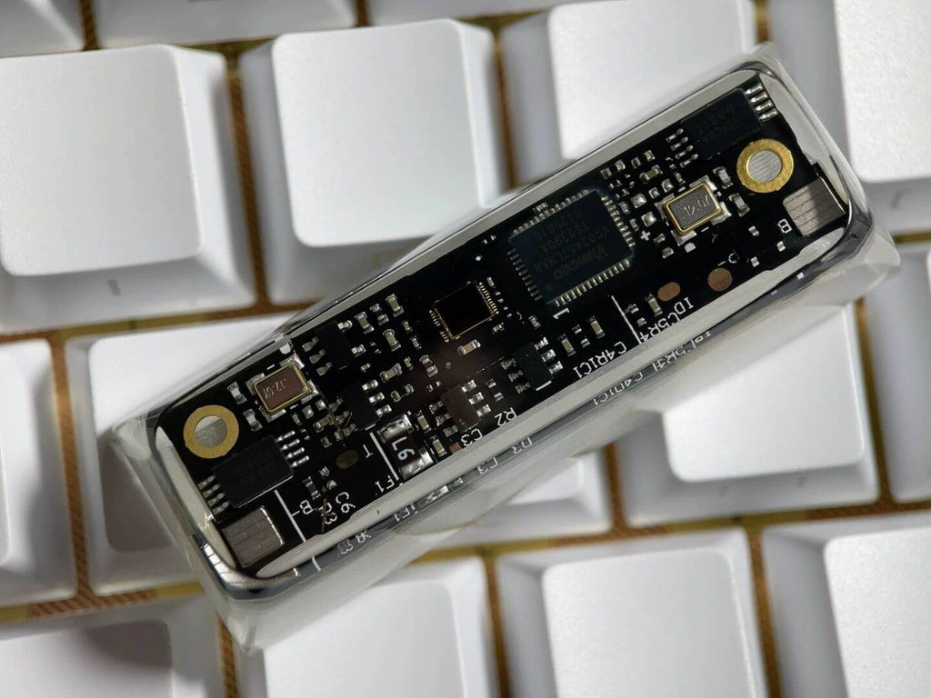 KeycapGuru Circuit Board Translucent Resin Artisan Keycap - Black, OEM R1, 2.75U