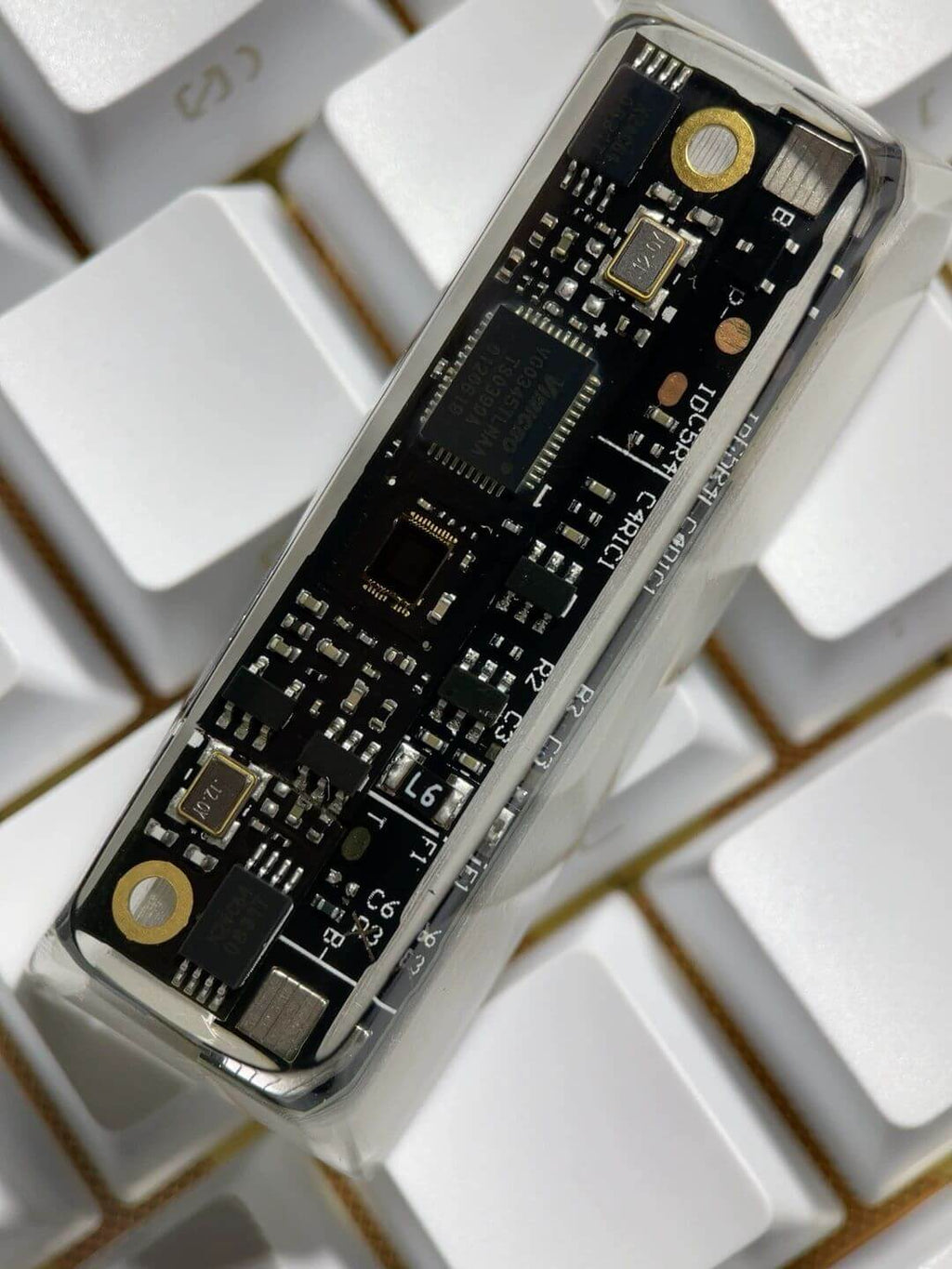 KeycapGuru Circuit Board Translucent Resin Artisan Keycap - Black, OEM R1, 2.75U