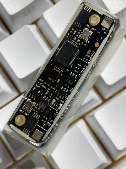 KeycapGuru Circuit Board Translucent Resin Artisan Keycap - Black, OEM R1, 2.75U