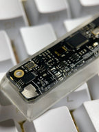 KeycapGuru Circuit Board Translucent Resin Artisan Keycap - Black, OEM R1, 2.75U