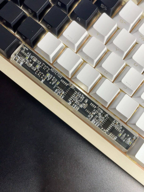 KeycapGuru Circuit Board Translucent Resin Artisan Keycap - Black, OEM R1, 6.25U