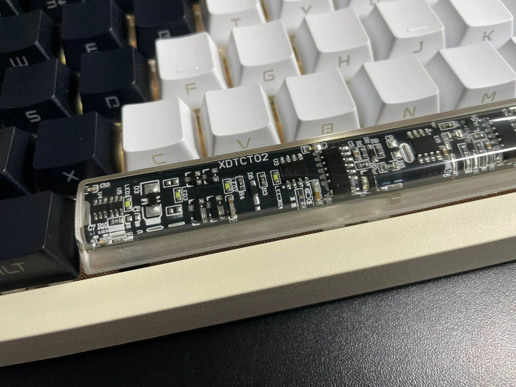 KeycapGuru Circuit Board Translucent Resin Artisan Keycap - Black, OEM R1, 6.25U