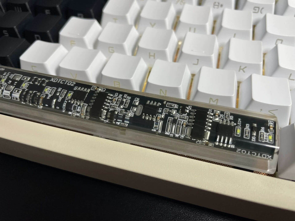 KeycapGuru Circuit Board Translucent Resin Artisan Keycap - Black, OEM R1, 6.25U