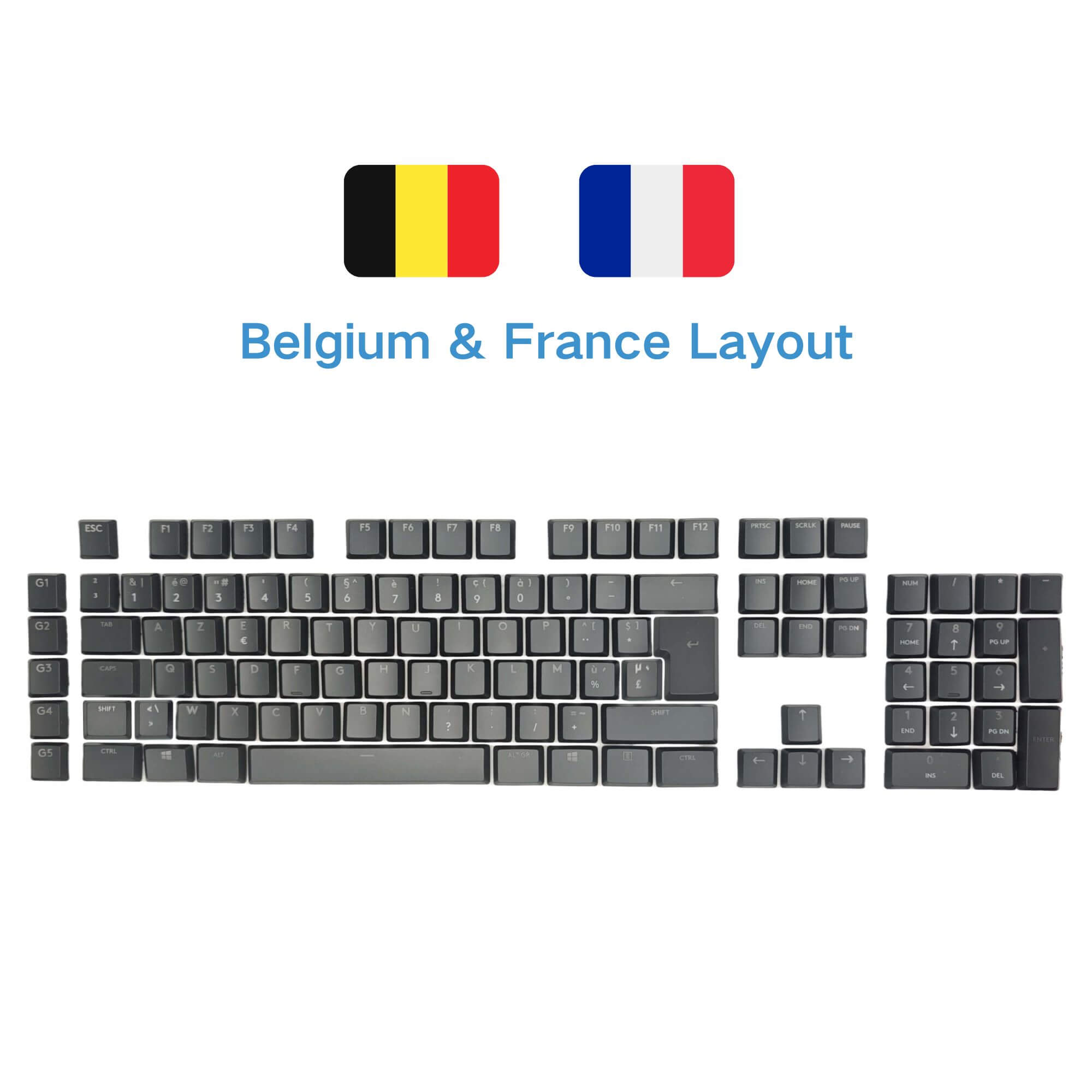Logitech G915 / G815 / G913 / G813 Keycaps Replacement Keycap Set - Multilingual, ABS / PC