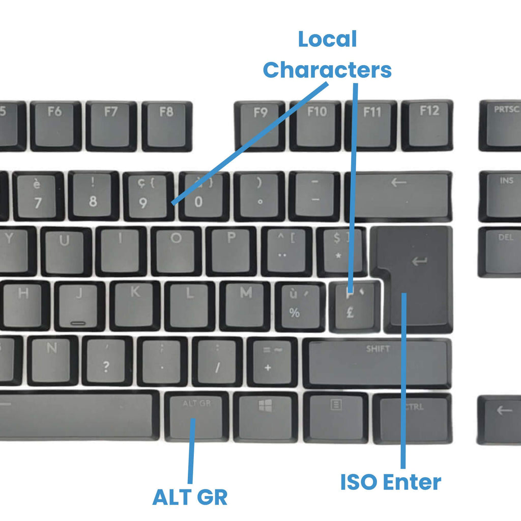 Logitech G915 / G815 / G913 / G813 Keycaps Replacement Keycap Set - Multilingual, ABS / PC