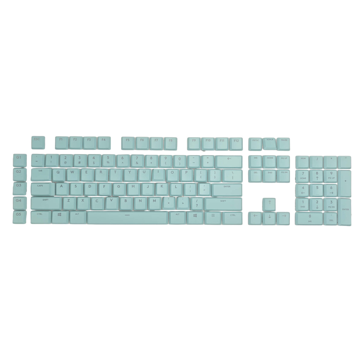 Transparante Keycap Set – 110 Stuks – Voor Logitech G813/G815/G913/G915 (Italiaanse Lay-out) – Zwart – Incl. Keycap Puller 3 miniatura