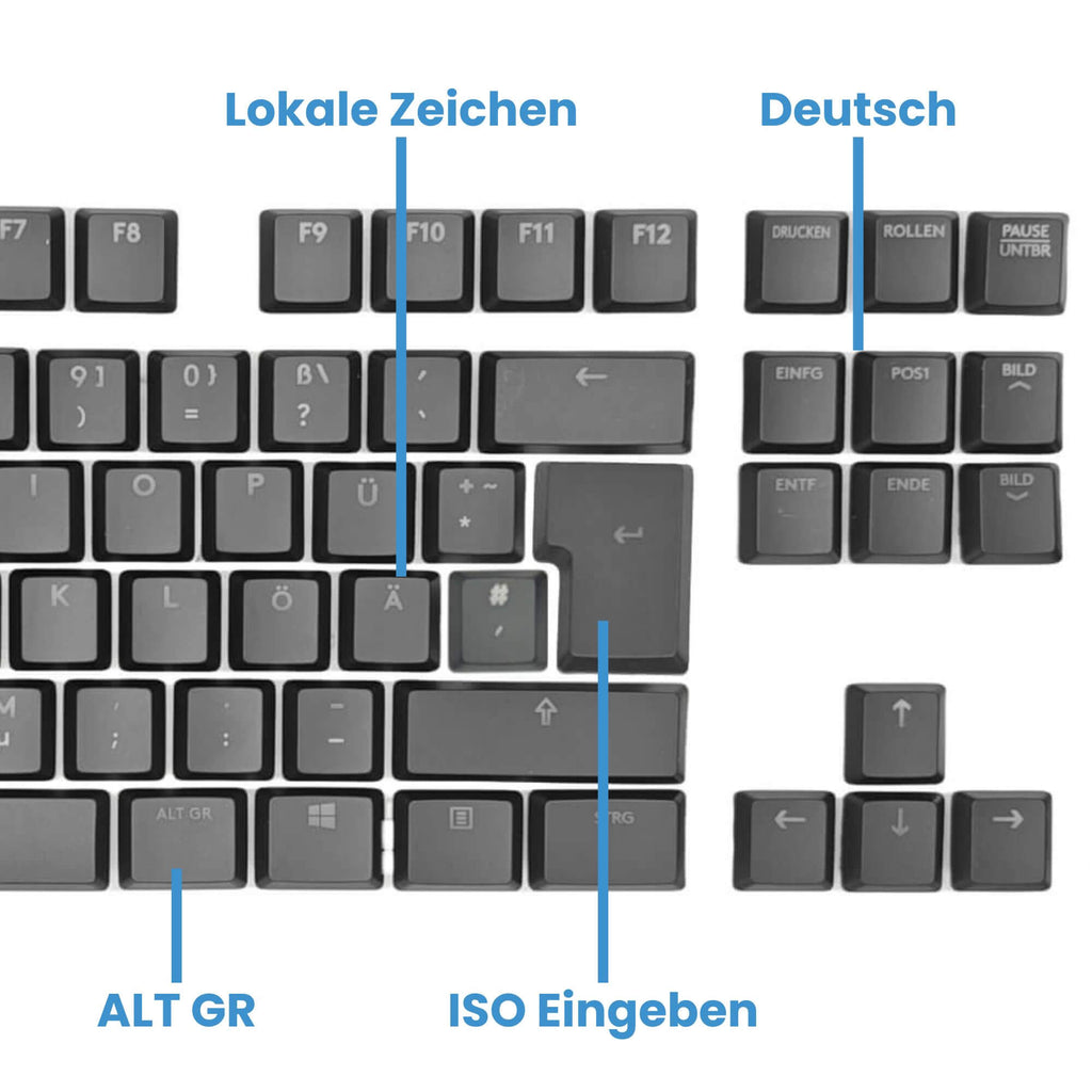 Logitech G915 / G815 / G913 / G813 Keycaps Replacement Keycap Set - Multilingual, ABS / PC