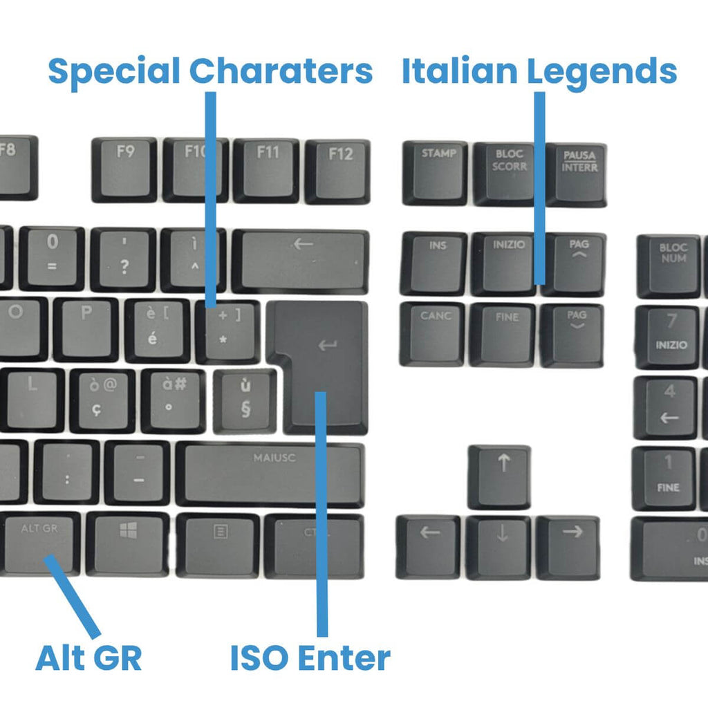 Logitech G915 / G815 / G913 / G813 Keycaps Replacement Keycap Set - Multilingual, ABS / PC