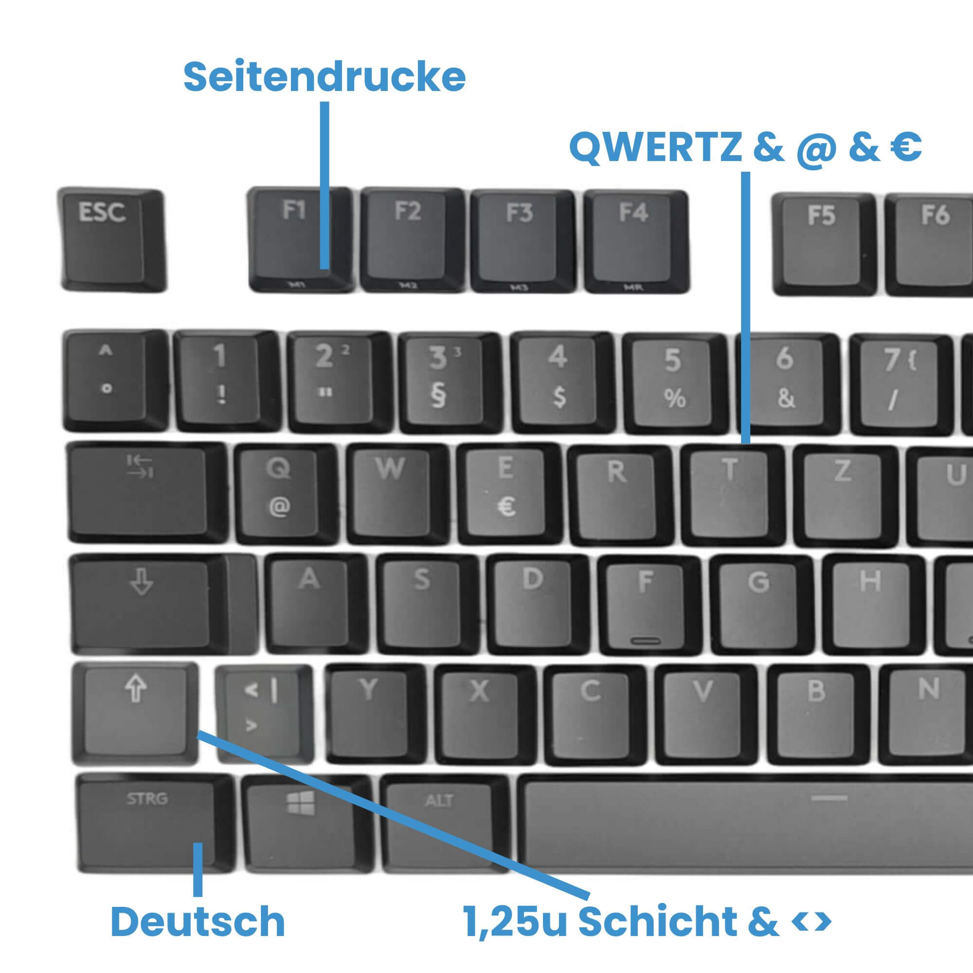 Logitech G915 TKL / G913 TKL Keycaps Replacement Keycap Set - ABS / PBT / PC, ANSI / ISO