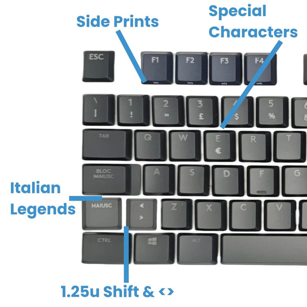 Logitech G915 TKL / G913 TKL Keycaps Replacement Keycap Set - ABS / PBT / PC, ANSI / ISO