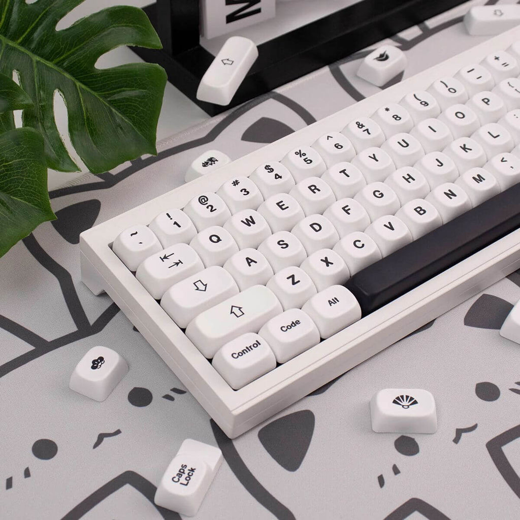 KeycapGuru Simplicity MOA Keycap Set - English, PBT, 144 Keys