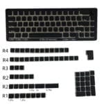 KeycapGuru Black OEM Pudding Keycap Set - PBT+PC, 129 Keys