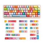 KeycapGuru Rainbow Candy MOA Keycap Set - PBT, 133 Keys