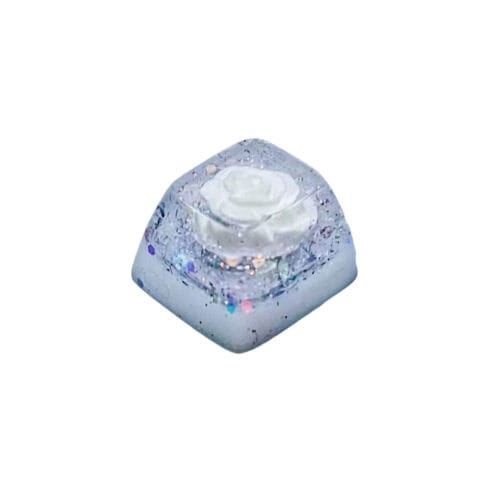 KeycapGuru Icy Rose Resin Artisan Keycap - OEM R4