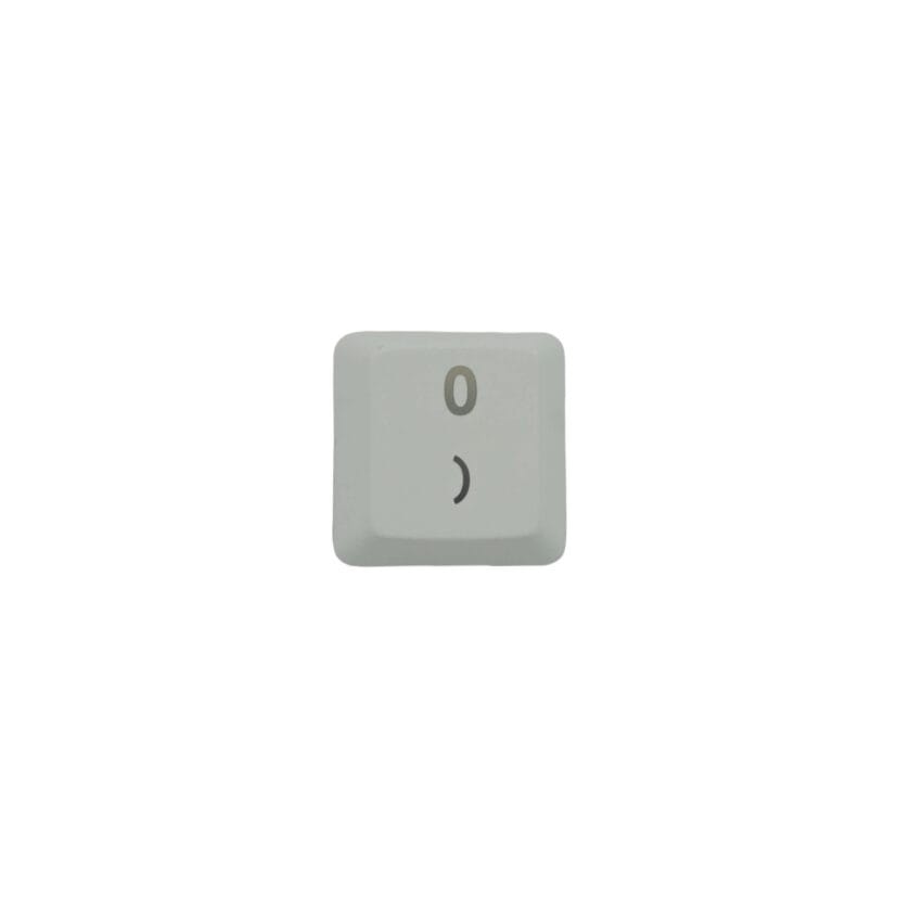 KeycapGuru "0 / )" Replacement Keycap for Logitech G915 / G913 / G815 / G813 Low Profile Mechanical Keyboards, White