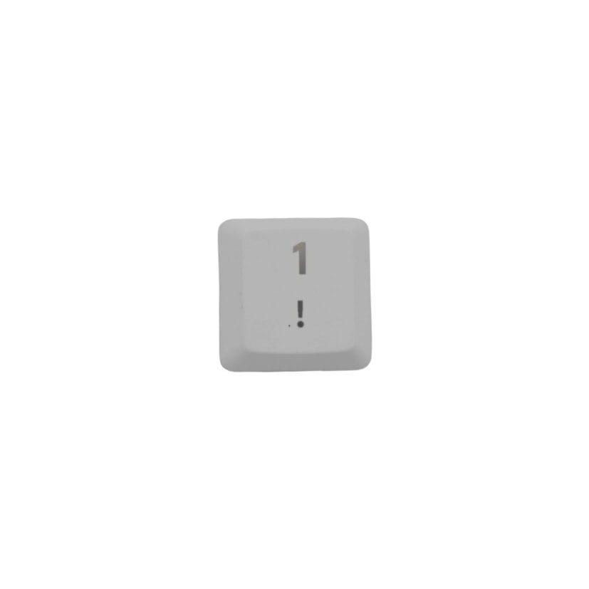 KeycapGuru "1 / !" Replacement Keycap for Logitech G915 / G913 / G815 / G813 Low Profile Mechanical Keyboards, White