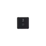 KeycapGuru "2 / @" Tecla de repuesto para teclados mecánicos de perfil bajo Logitech G915 / G913 / G815 / G813, negro