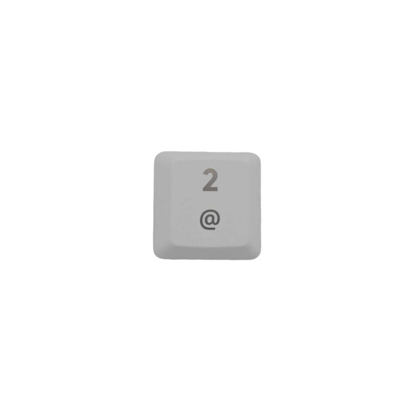 KeycapGuru "2 / @" Replacement Keycap for Logitech G915 / G913 / G815 / G813 Low Profile Mechanical Keyboards, White