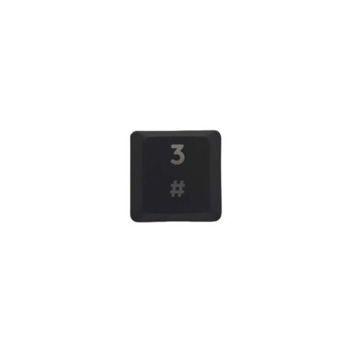 KeycapGuru "3 / #" Replacement Keycap for Logitech G915 / G913 / G815 / G813 Low Profile Mechanical Keyboards, Black