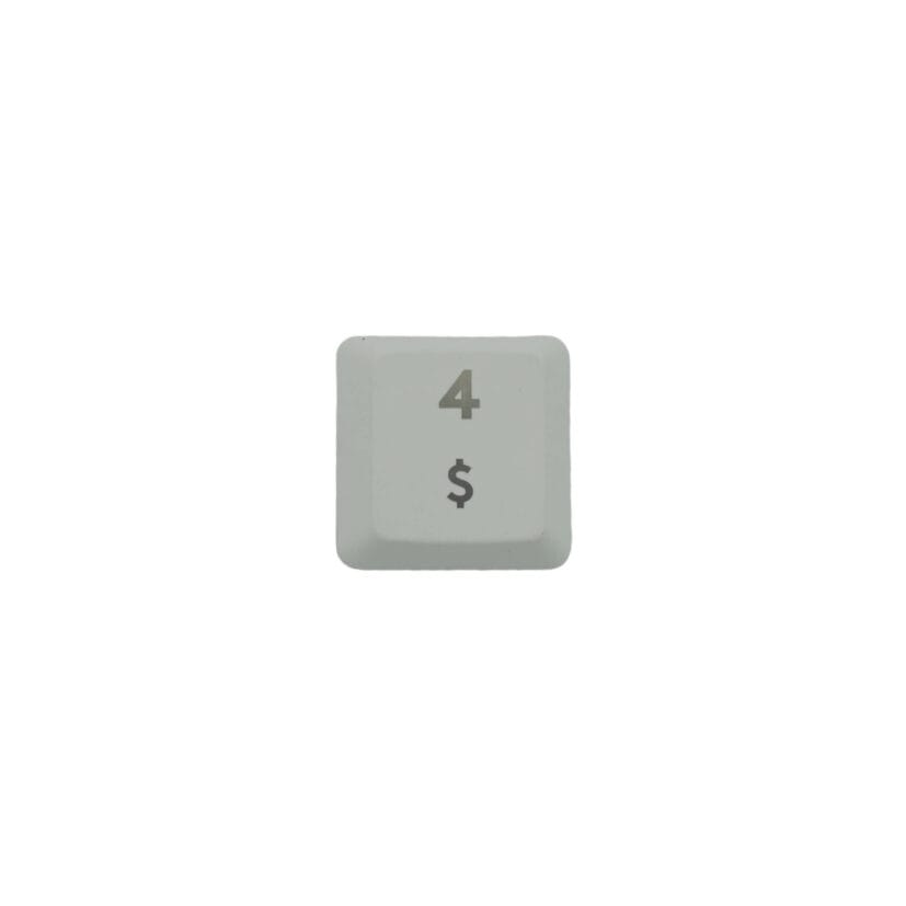 KeycapGuru "4 / $" Replacement Keycap for Logitech G915 / G913 / G815 / G813 Low Profile Mechanical Keyboards, White