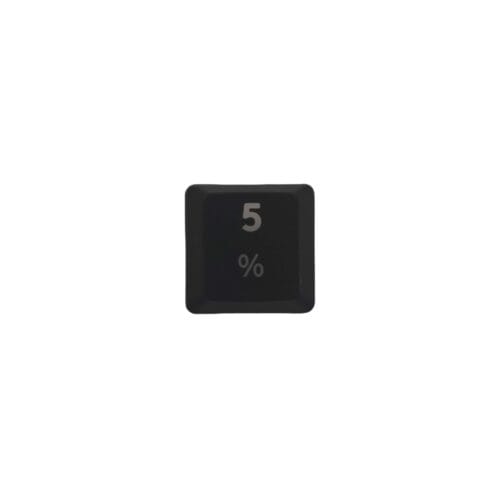 KeycapGuru "5 / %" Replacement Keycap for Logitech G915 / G913 / G815 / G813 Low Profile Mechanical Keyboards, Black