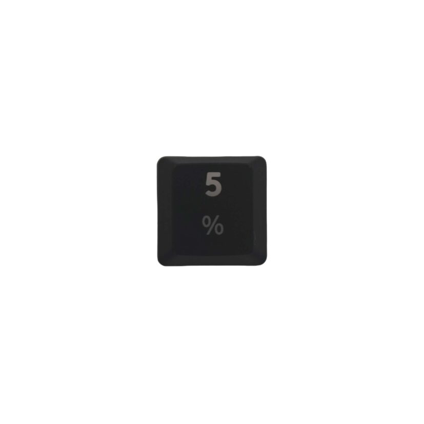 KeycapGuru "5 / %" Replacement Keycap for Logitech G915 / G913 / G815 / G813 Low Profile Mechanical Keyboards, Black