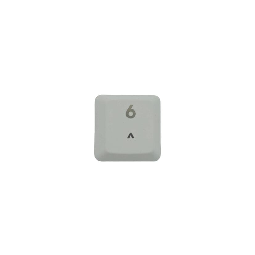 KeycapGuru "6 / ^" Replacement Keycap for Logitech G915 / G913 / G815 / G813 Low Profile Mechanical Keyboards, White