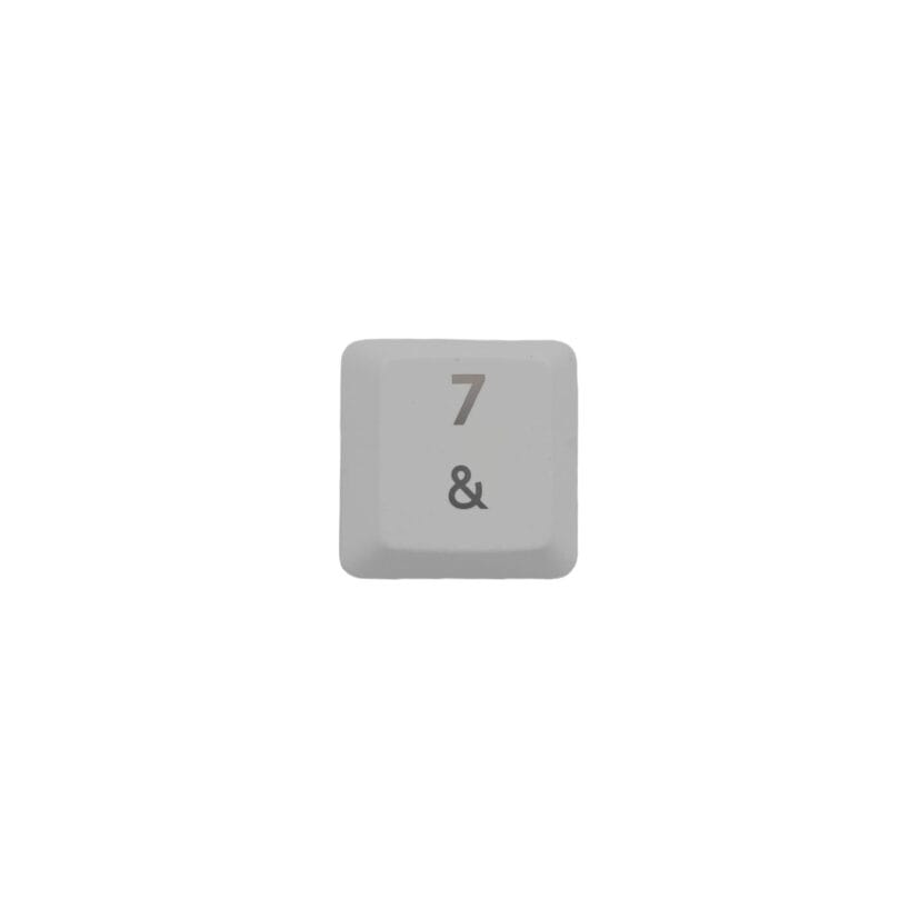 KeycapGuru "7 / &" Replacement Keycap for Logitech G915 / G913 / G815 / G813 Low Profile Mechanical Keyboards, White