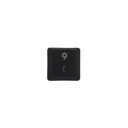 KeycapGuru "9 / (" Replacement Keycap for Logitech G915 / G913 / G815 / G813 Low Profile Mechanical Keyboards, Black