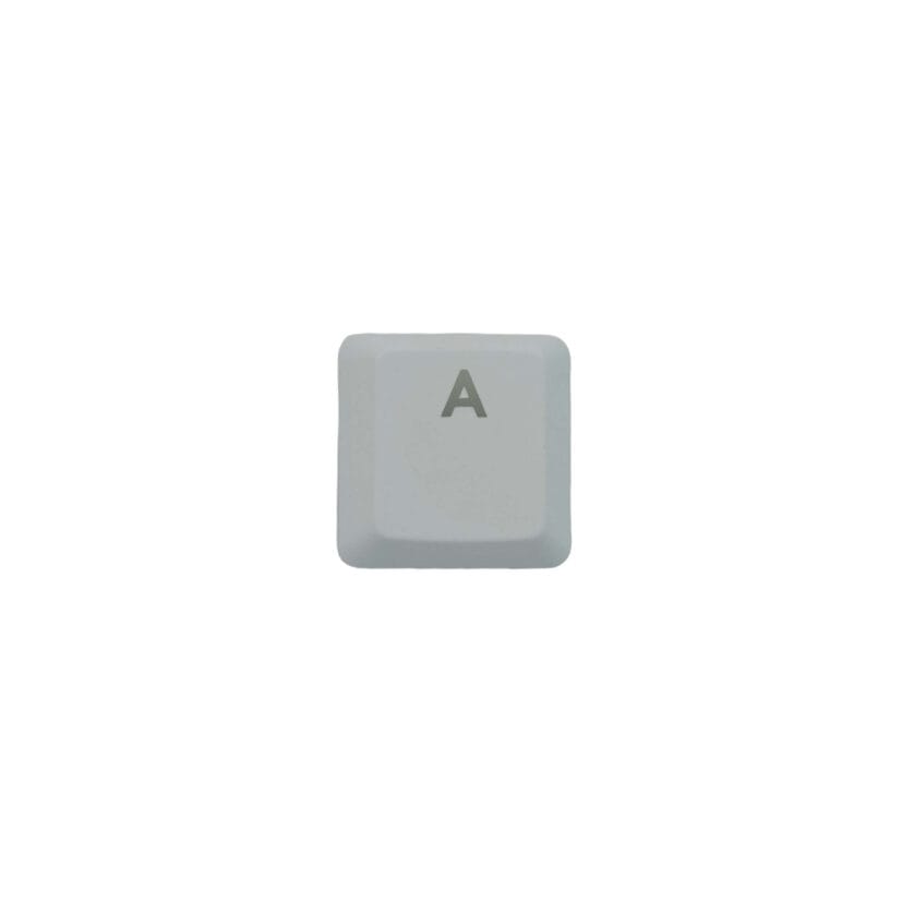 KeycapGuru "A" Replacement Keycap for Logitech G915 / G913 / G815 / G813 Low Profile Mechanical Keyboards, White