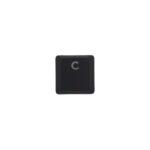 KeycapGuru "C" Tecla de repuesto para teclados mecánicos de perfil bajo Logitech G915 / G913 / G815 / G813, negro