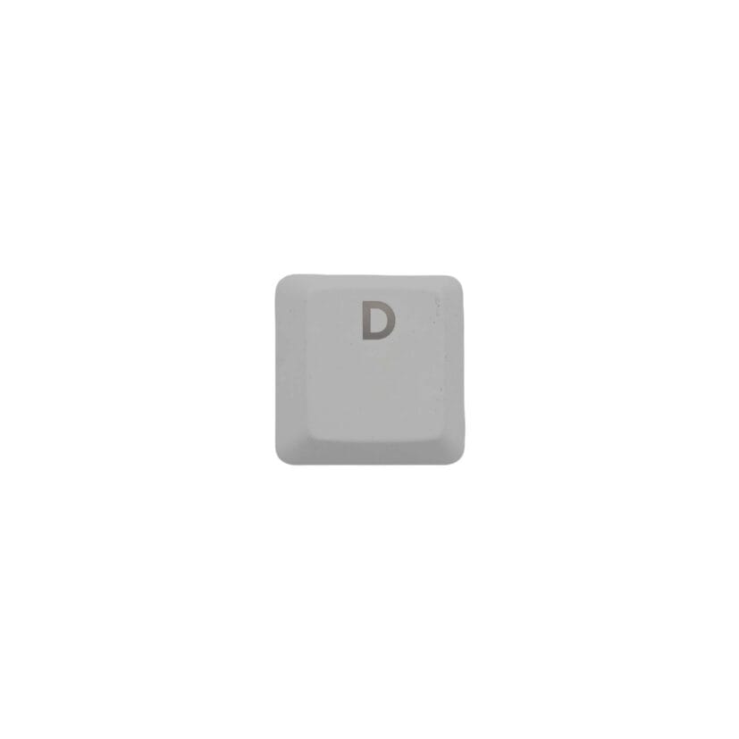 KeycapGuru "D" Replacement Keycap for Logitech G915 / G913 / G815 / G813 Low Profile Mechanical Keyboards, White