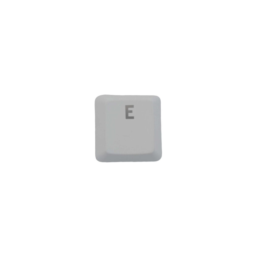 "E" Replacement Keycap for Logitech G915 / G913 / G815 / G813 Low Profile Mechanical Keyboards, White