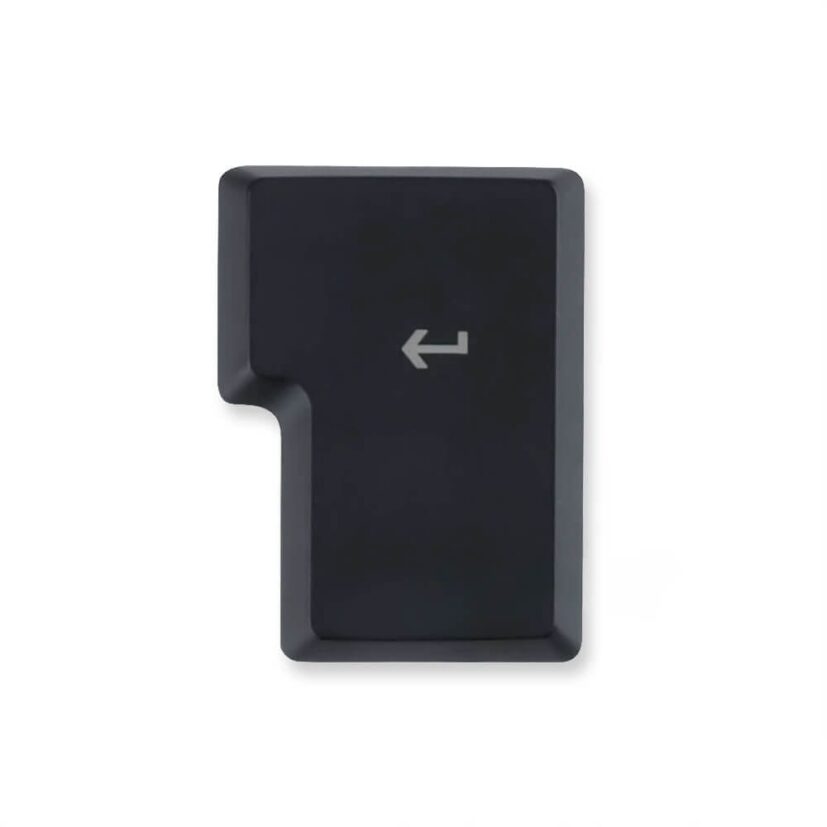 KeycapGuru Enter (ISO) Tecla de repuesto para teclados mecánicos de perfil bajo Logitech G915 / G913 / G815 / G813, negro