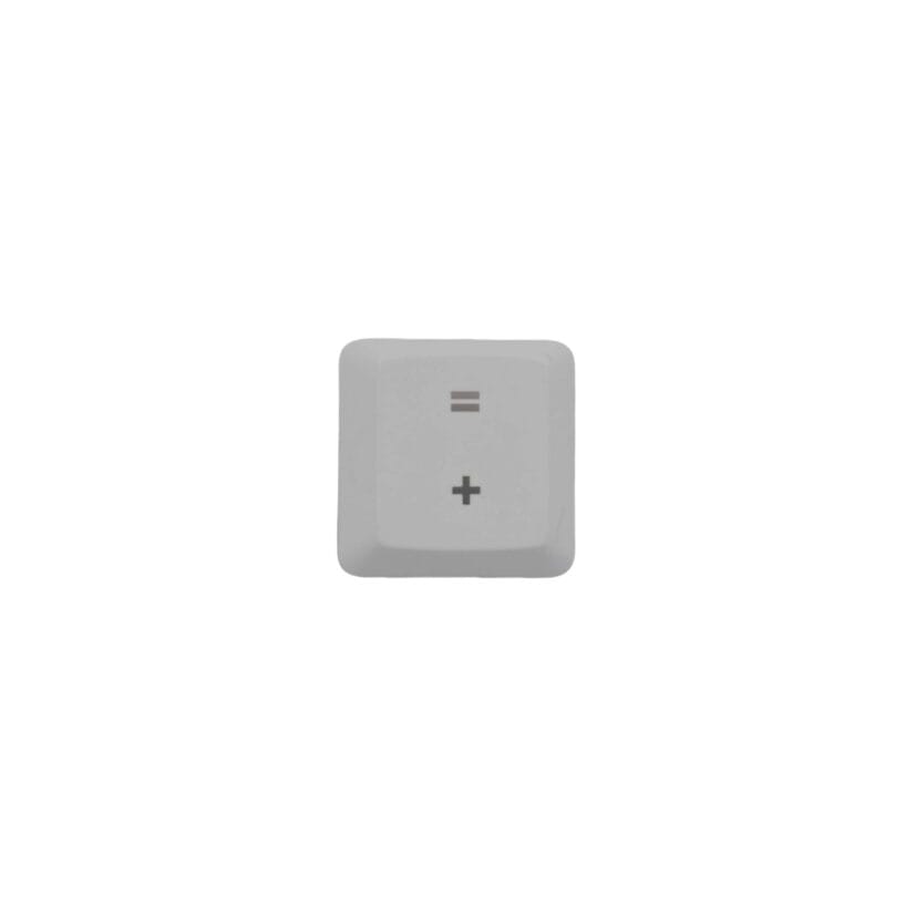 KeycapGuru "= / +" Replacement Keycap for Logitech G915 / G913 / G815 / G813 Low Profile Mechanical Keyboards, White