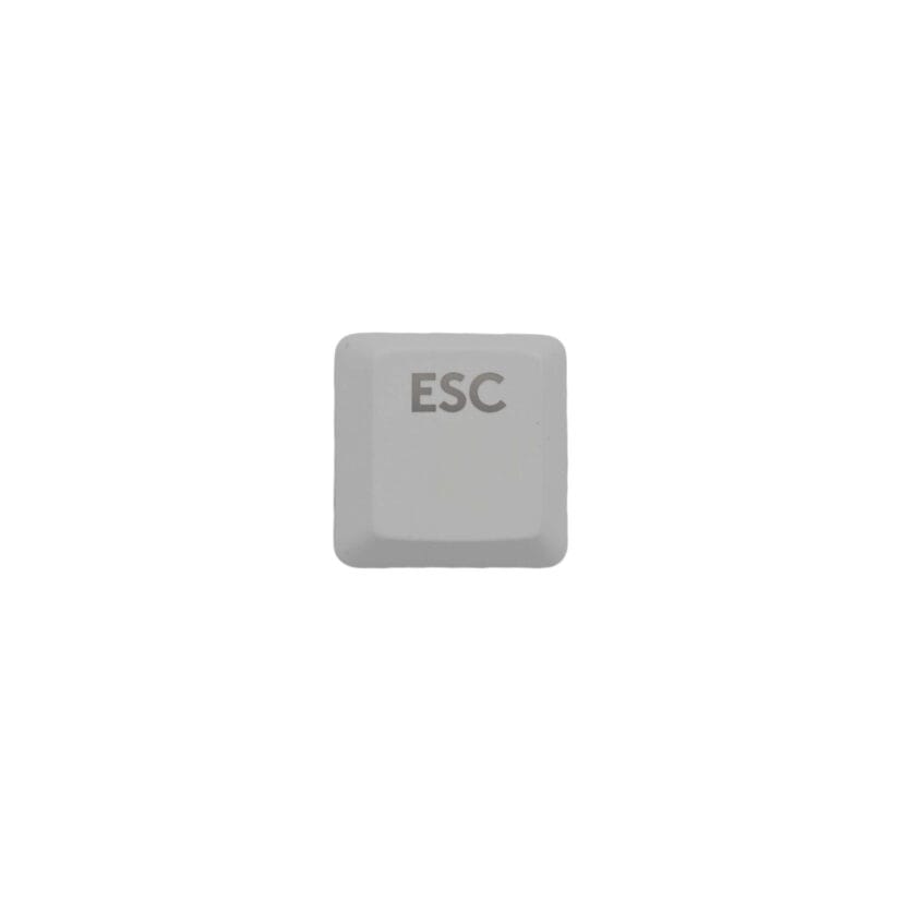 KeycapGuru "Esc" Replacement Keycap for Logitech G915 / G913 / G815 / G813 Low Profile Mechanical Keyboards, White