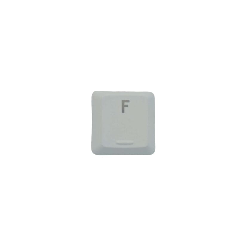 KeycapGuru "F" Replacement Keycap for Logitech G915 / G913 / G815 / G813 Low Profile Mechanical Keyboards, White