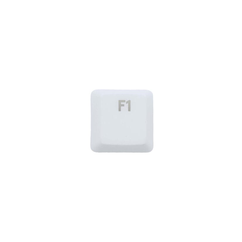 KeycapGuru "F1" Replacement Keycap for Logitech G915 / G913 / G815 / G813 Low Profile Mechanical Keyboards, White