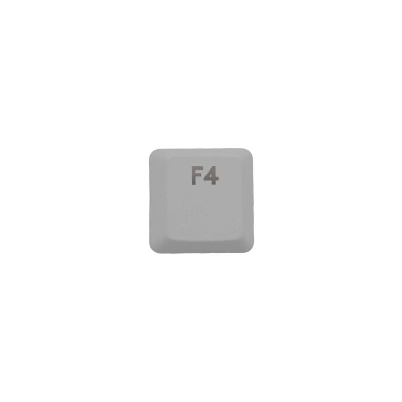 KeycapGuru "F4" Replacement Keycap for Logitech G915 / G913 / G815 / G813 Low Profile Mechanical Keyboards, White