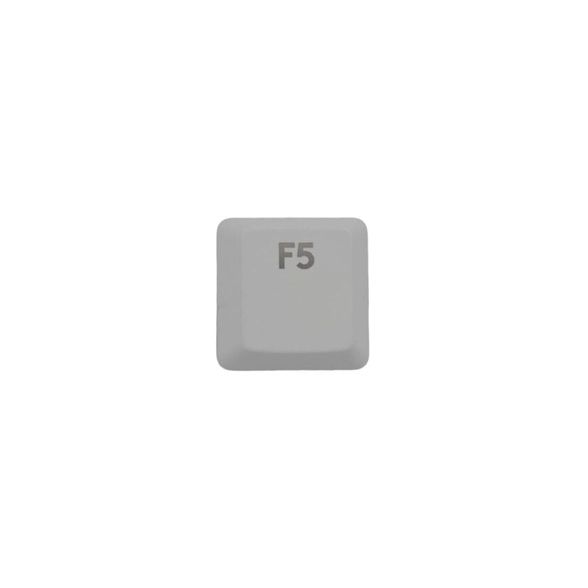 KeycapGuru "F5" Replacement Keycap for Logitech G915 / G913 / G815 / G813 Low Profile Mechanical Keyboards, White