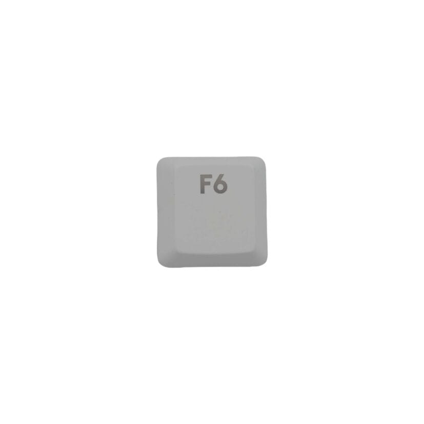 KeycapGuru "F6" Replacement Keycap for Logitech G915 / G913 / G815 / G813 Low Profile Mechanical Keyboards, White