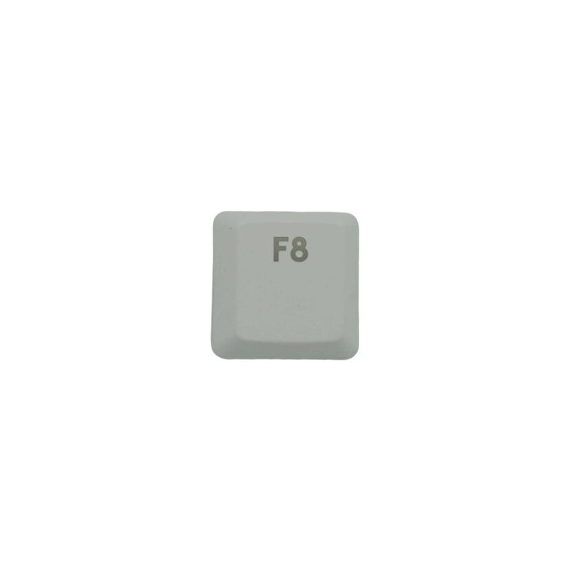 KeycapGuru "F8" Replacement Keycap for Logitech G915 / G913 / G815 / G813 Low Profile Mechanical Keyboards, White