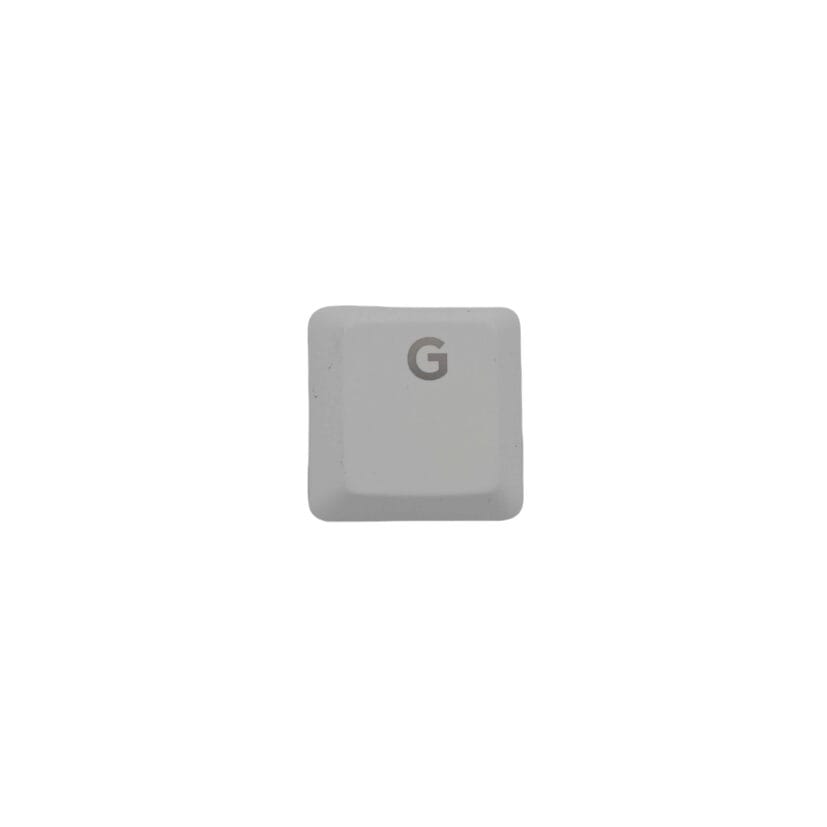 KeycapGuru "G" Replacement Keycap for Logitech G915 / G913 / G815 / G813 Low Profile Mechanical Keyboards, White