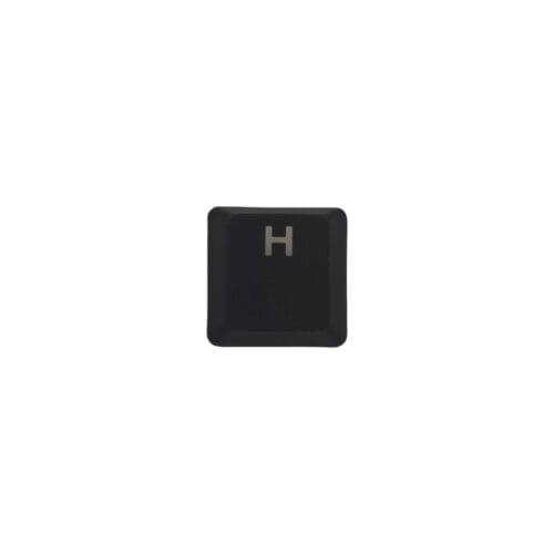 KeycapGuru "H" Tecla de repuesto para teclados mecánicos de perfil bajo Logitech G915 / G913 / G815 / G813, negro