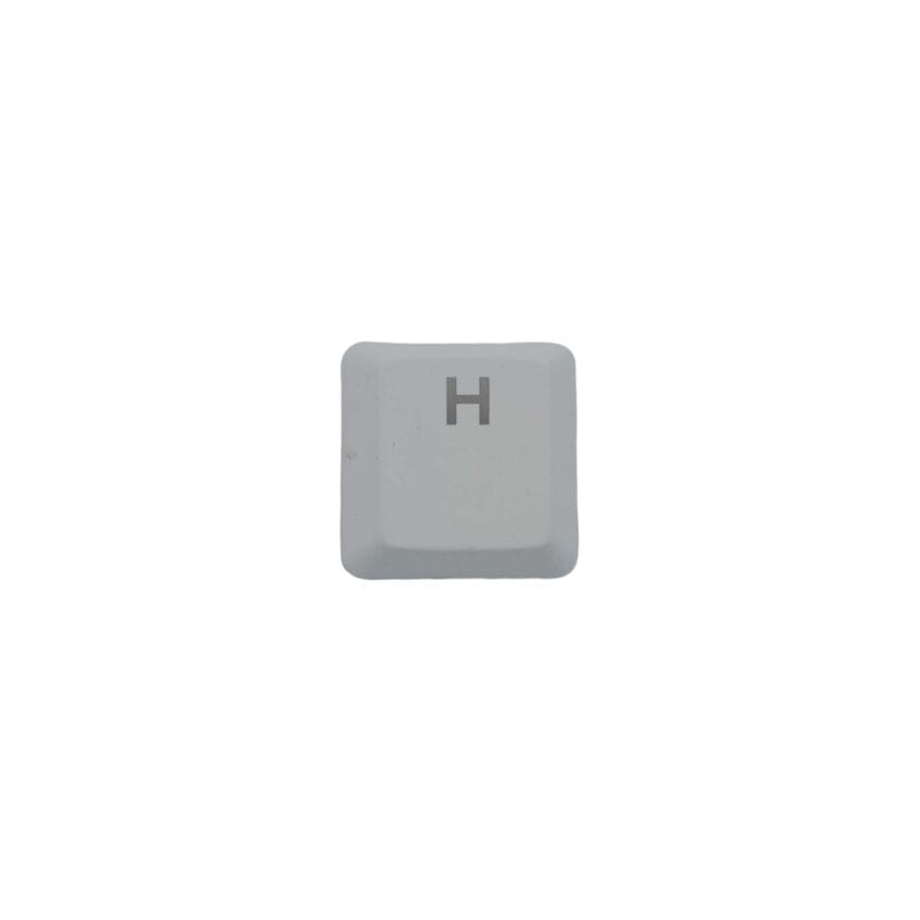 KeycapGuru "H" Replacement Keycap for Logitech G915 / G913 / G815 / G813 Low Profile Mechanical Keyboards, White