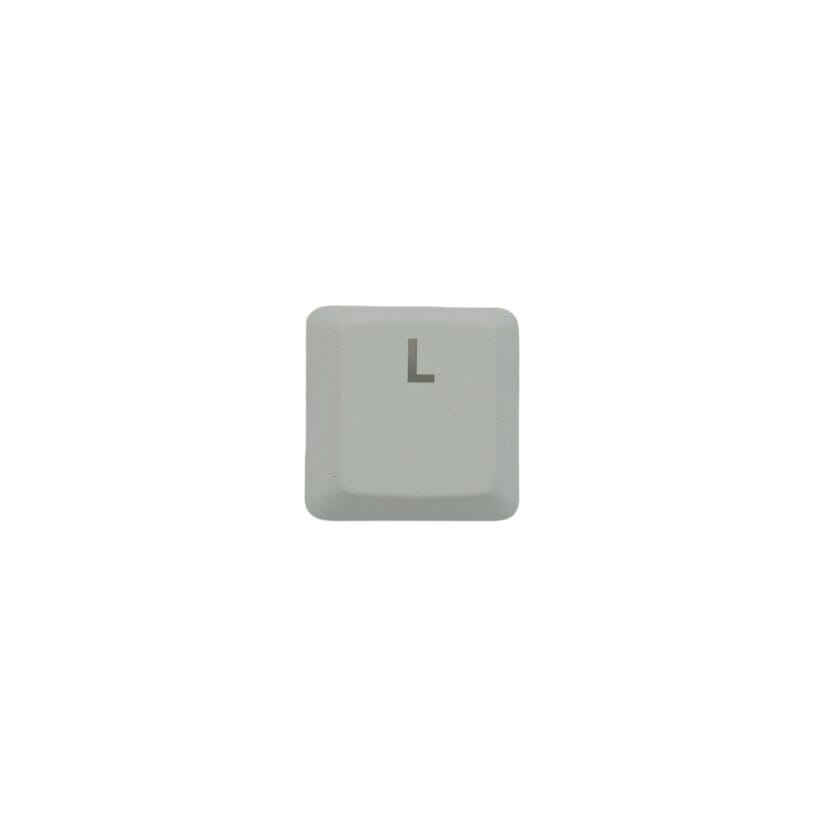 KeycapGuru "L" Replacement Keycap for Logitech G915 / G913 / G815 / G813 Low Profile Mechanical Keyboards, White