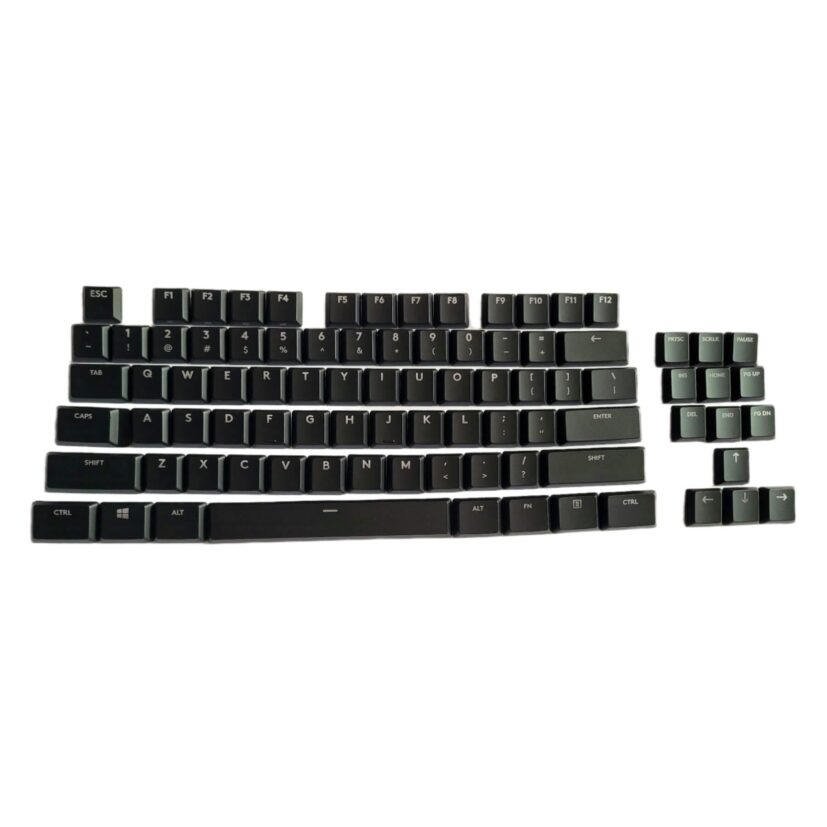 KeycapGuru Logitech G915 TKL / G913 TKL Low Profile Mechanical Keyboards Replacement Keycap Set, 87 Keys, Black