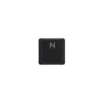 KeycapGuru "N" Tecla de repuesto para teclados mecánicos de perfil bajo Logitech G915 / G913 / G815 / G813, negro