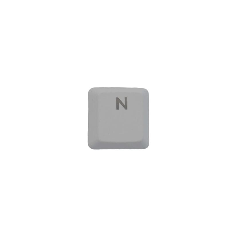 KeycapGuru "N" Replacement Keycap for Logitech G915 / G913 / G815 / G813 Low Profile Mechanical Keyboards, White