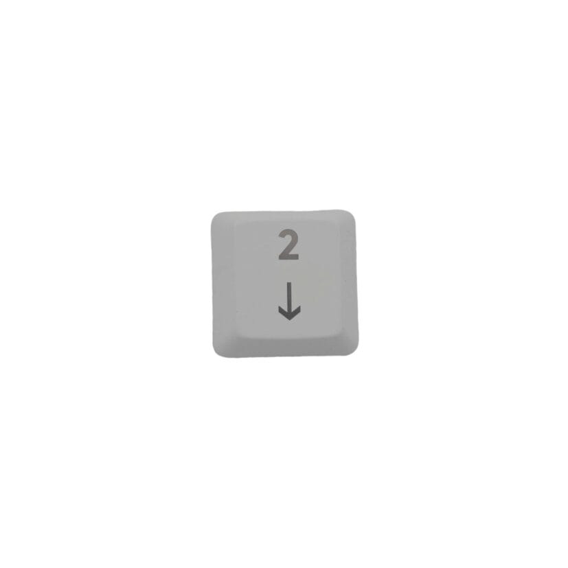 KeycapGuru "Num 2" Replacement Keycap for Logitech G915 / G913 / G815 / G813 Low Profile Mechanical Keyboards, White